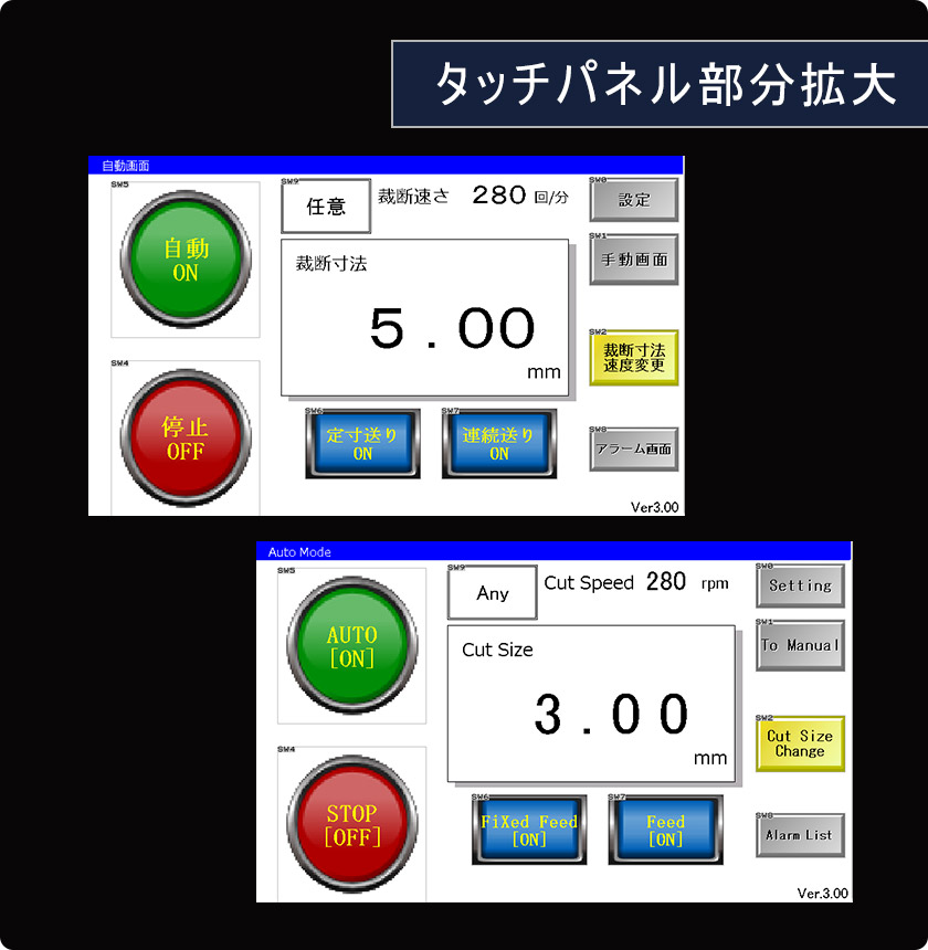 切り替えレバー